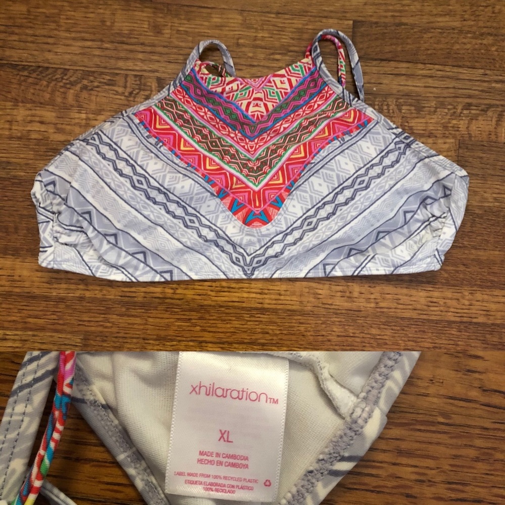 aztec halter bikini top !!